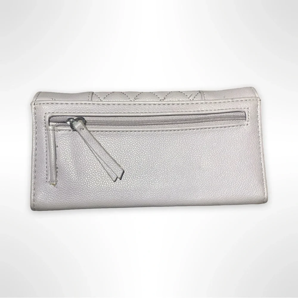 Jessica Simpson Quilted Wallet with Studs - Dusty Lavender